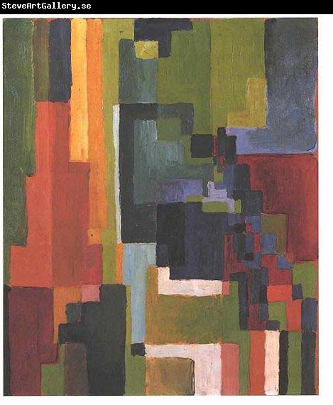 August Macke Colourfull shapes II